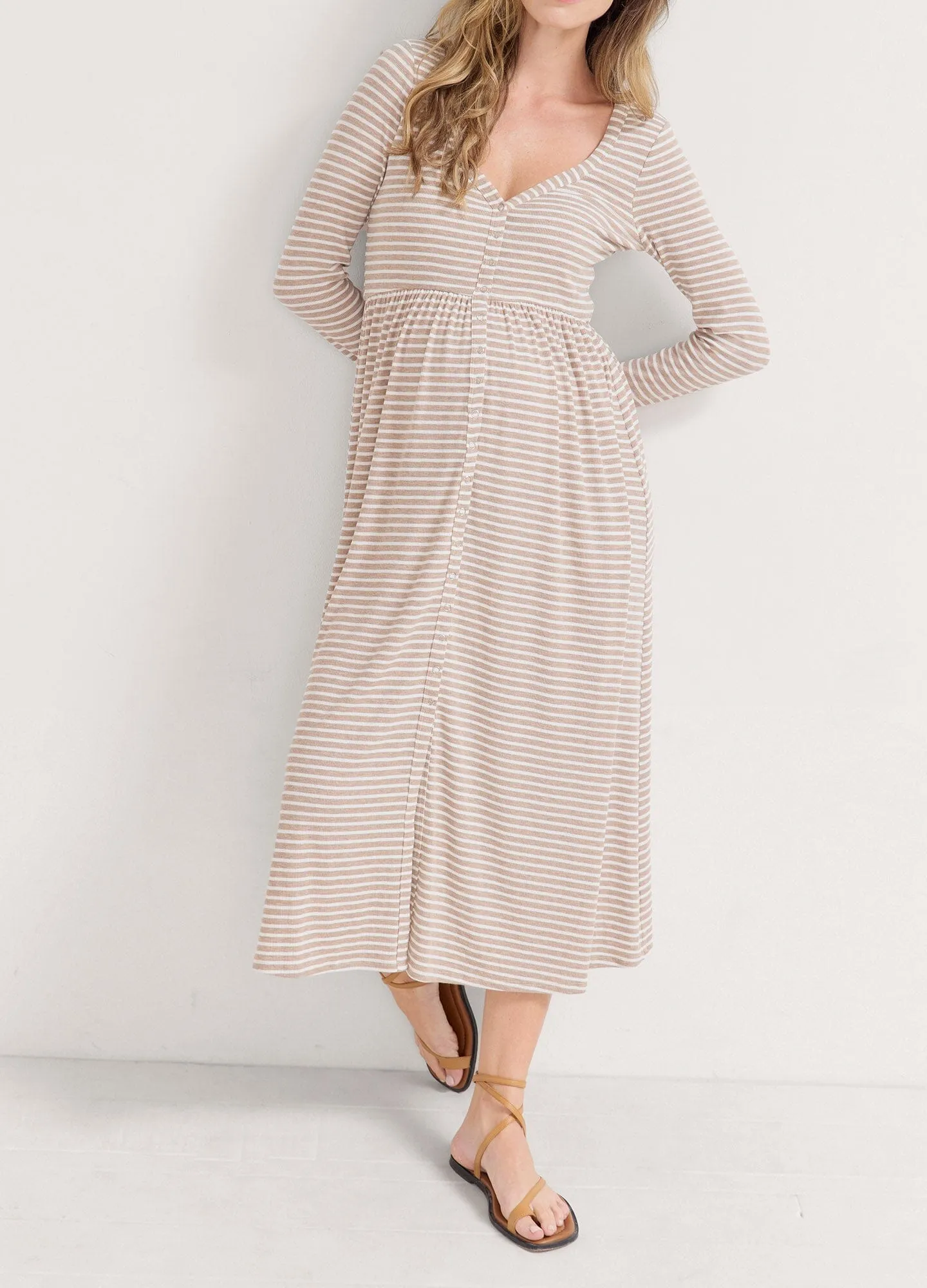 The Softest Rib Nursing Dress