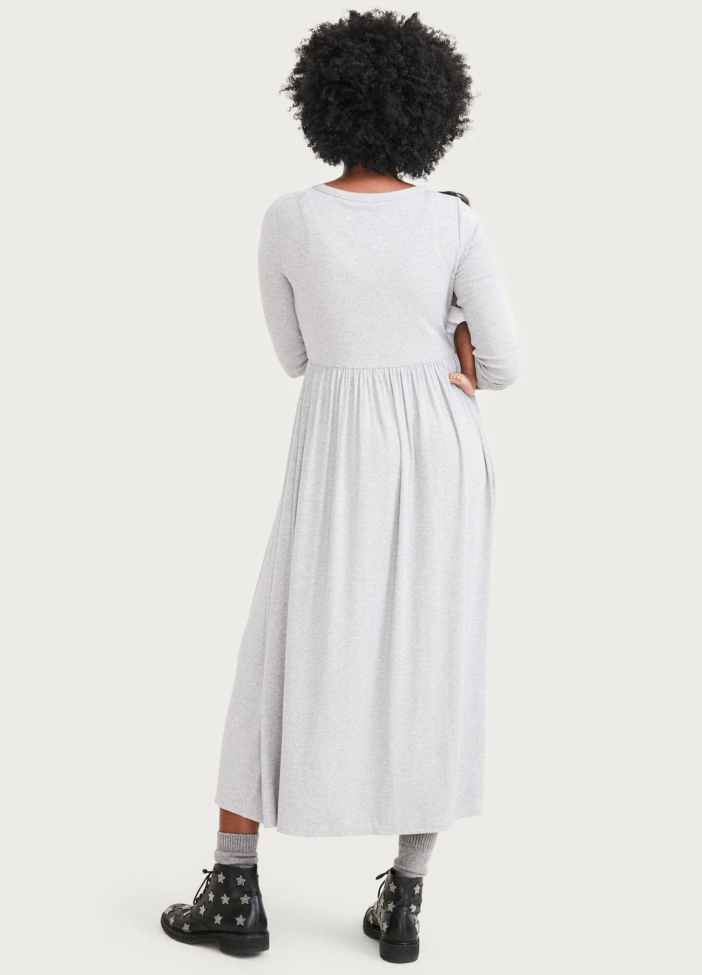 The Softest Rib Nursing Dress