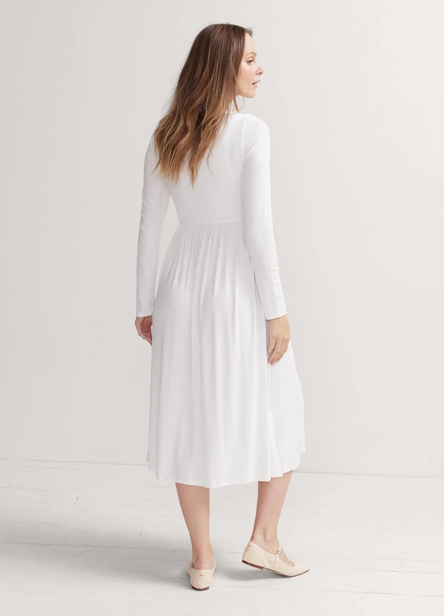 The Softest Rib Nursing Dress