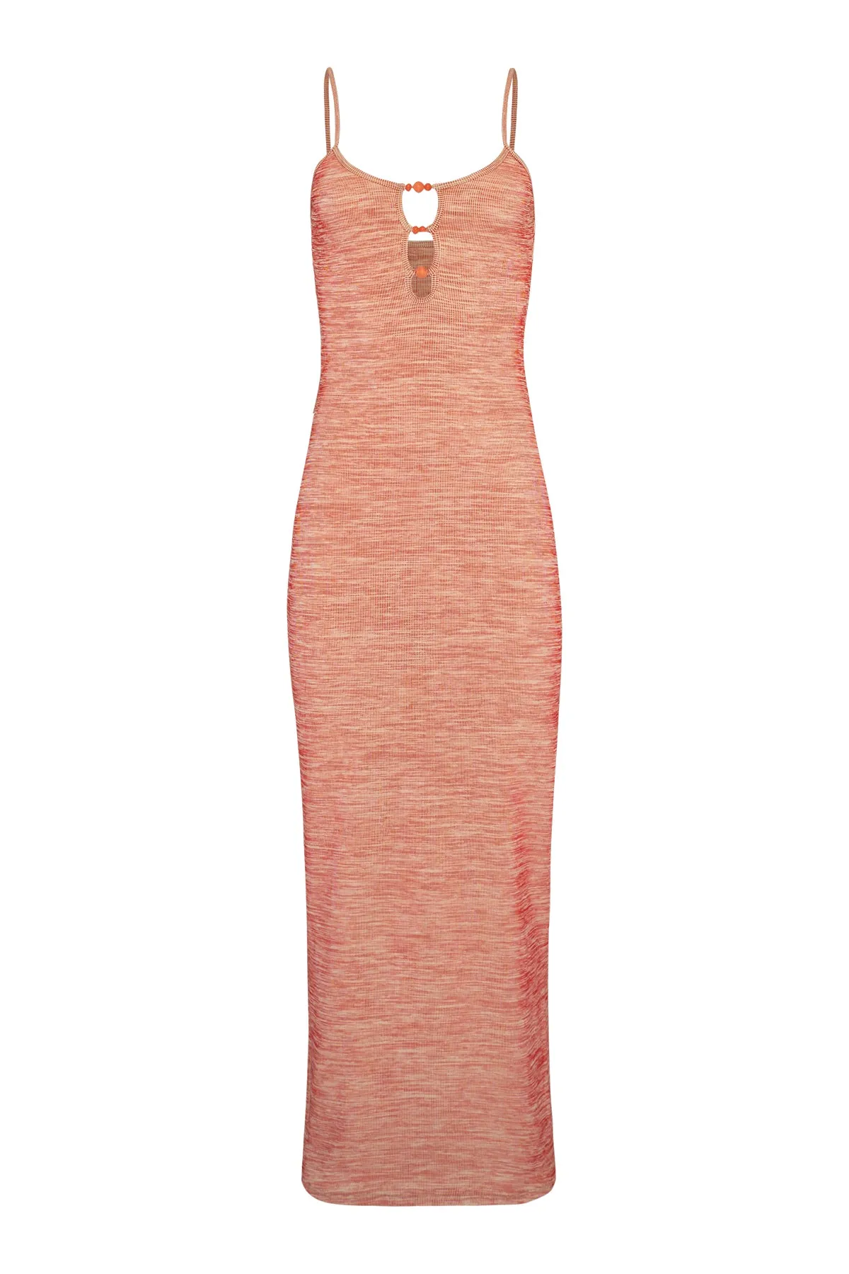 THE STATEMENT DRESS - MOTTLED ORANGE