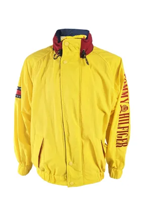 Tommy Hilfiger Vintage Mens Yellow Sailing Style Jacket, 1990s