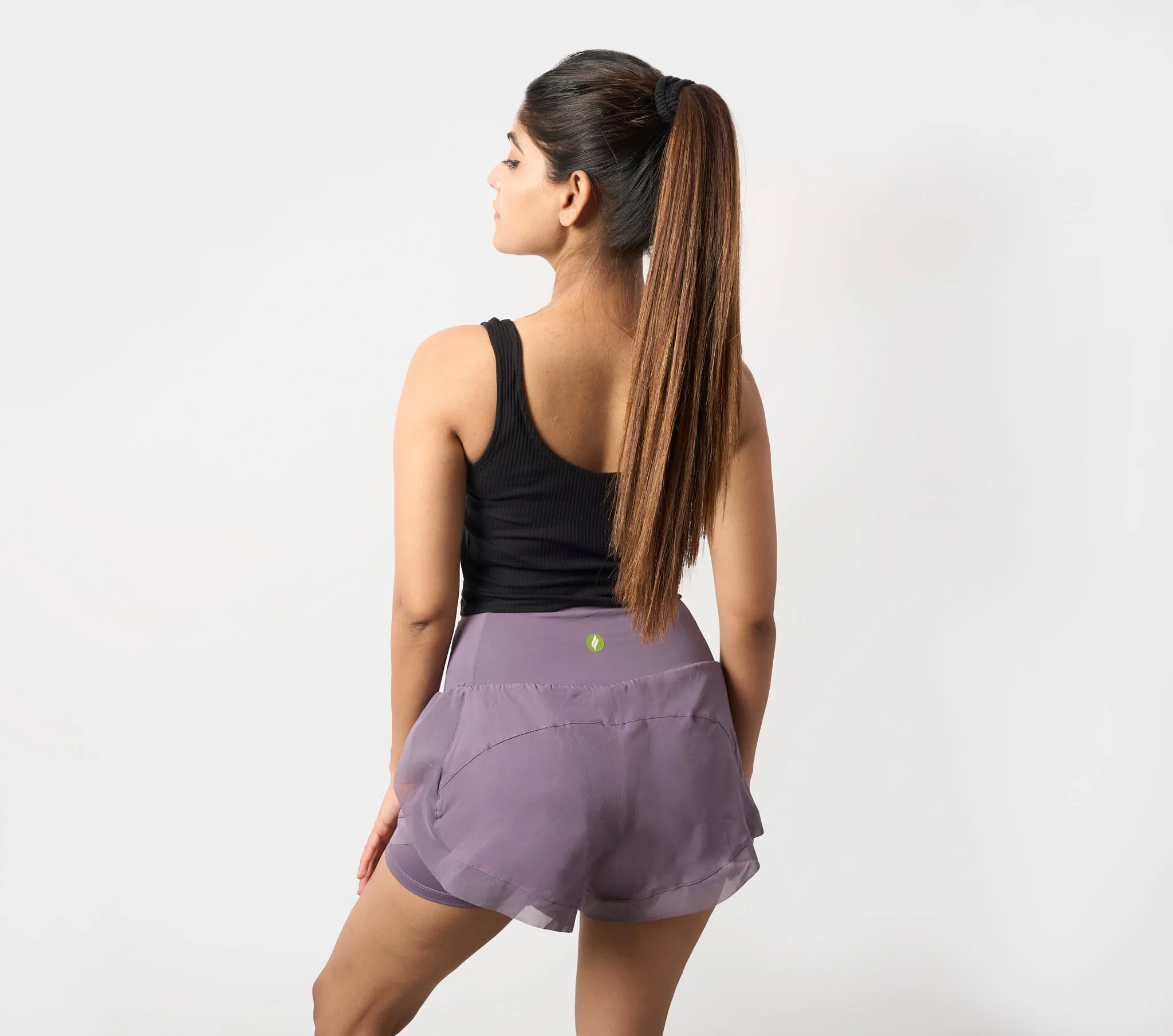 Two in one training shorts with inner tights