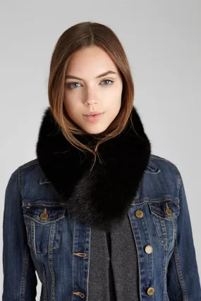 Windsor Black Fox Fur Collar