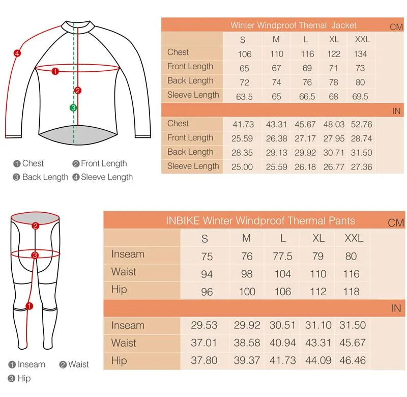 Winter Cycling Jacket Fleece Warm Thermal