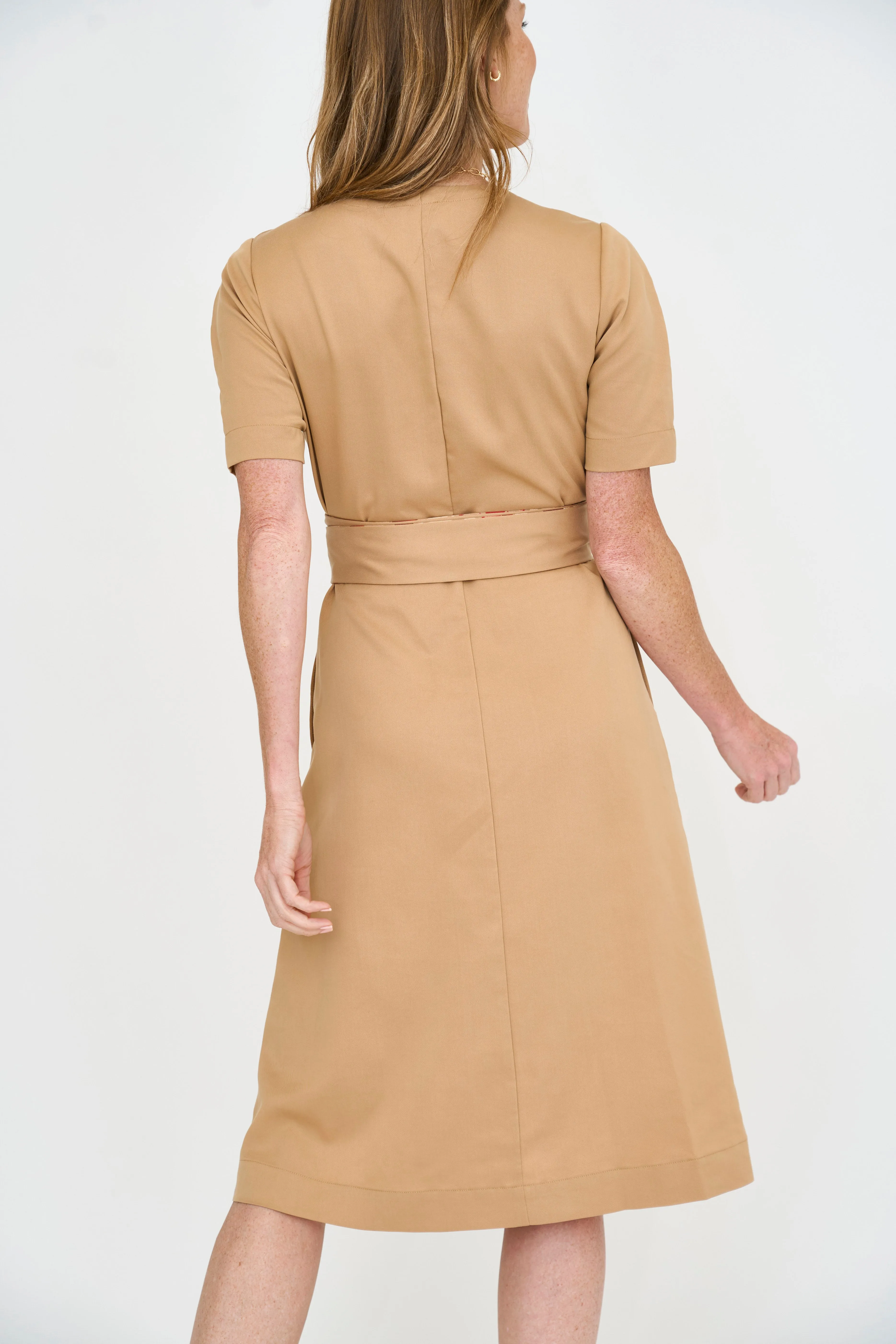 Wrap Me Up Dress - Desert Tan (XS - 2XL)