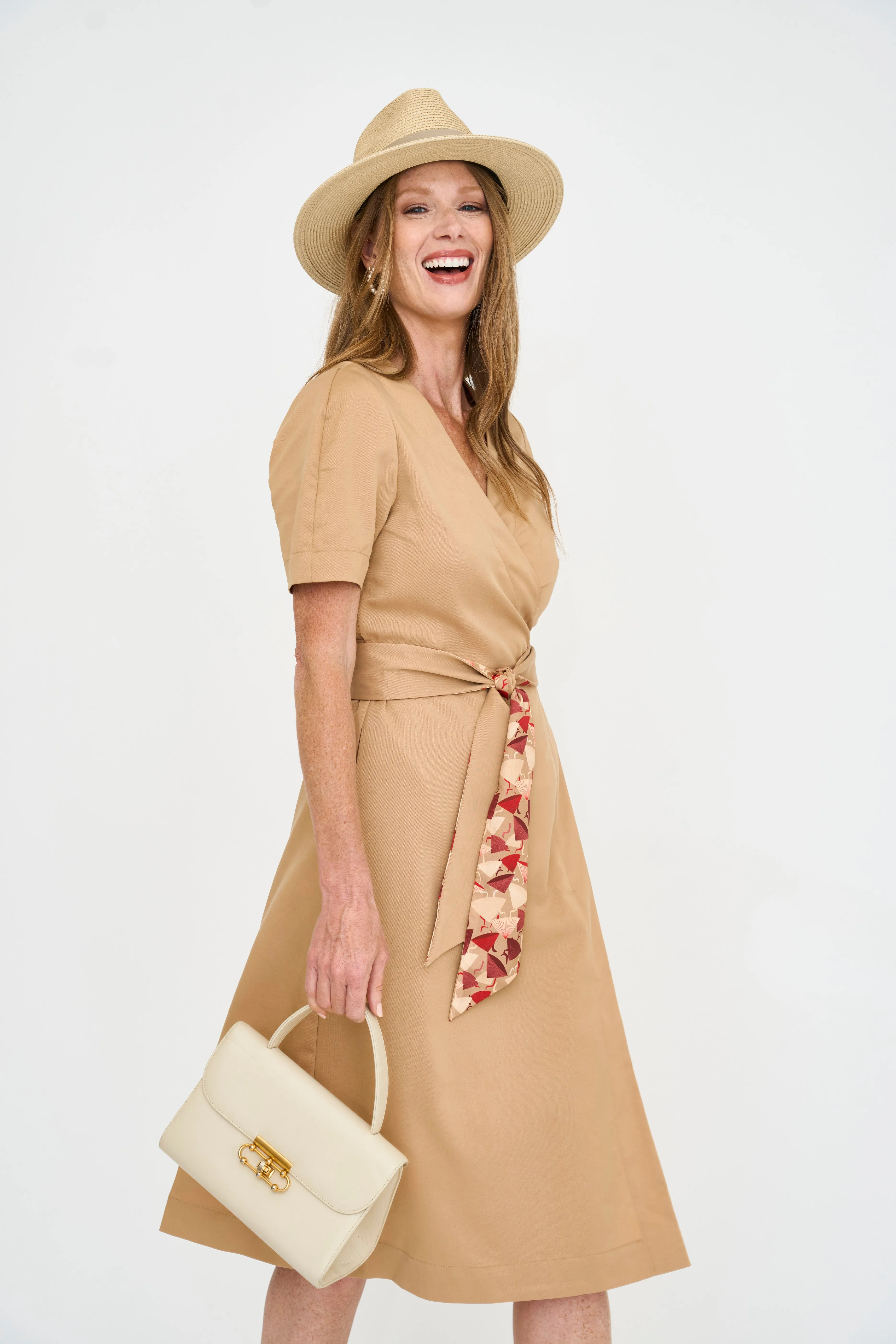 Wrap Me Up Dress - Desert Tan (XS - 2XL)