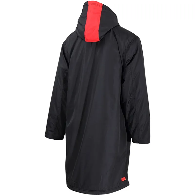 Zone3 - Polar Fleece Parka Robe Jacket - Black/Grey