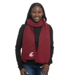 ZooZatZ Washington State University Crimson Knit Scarf